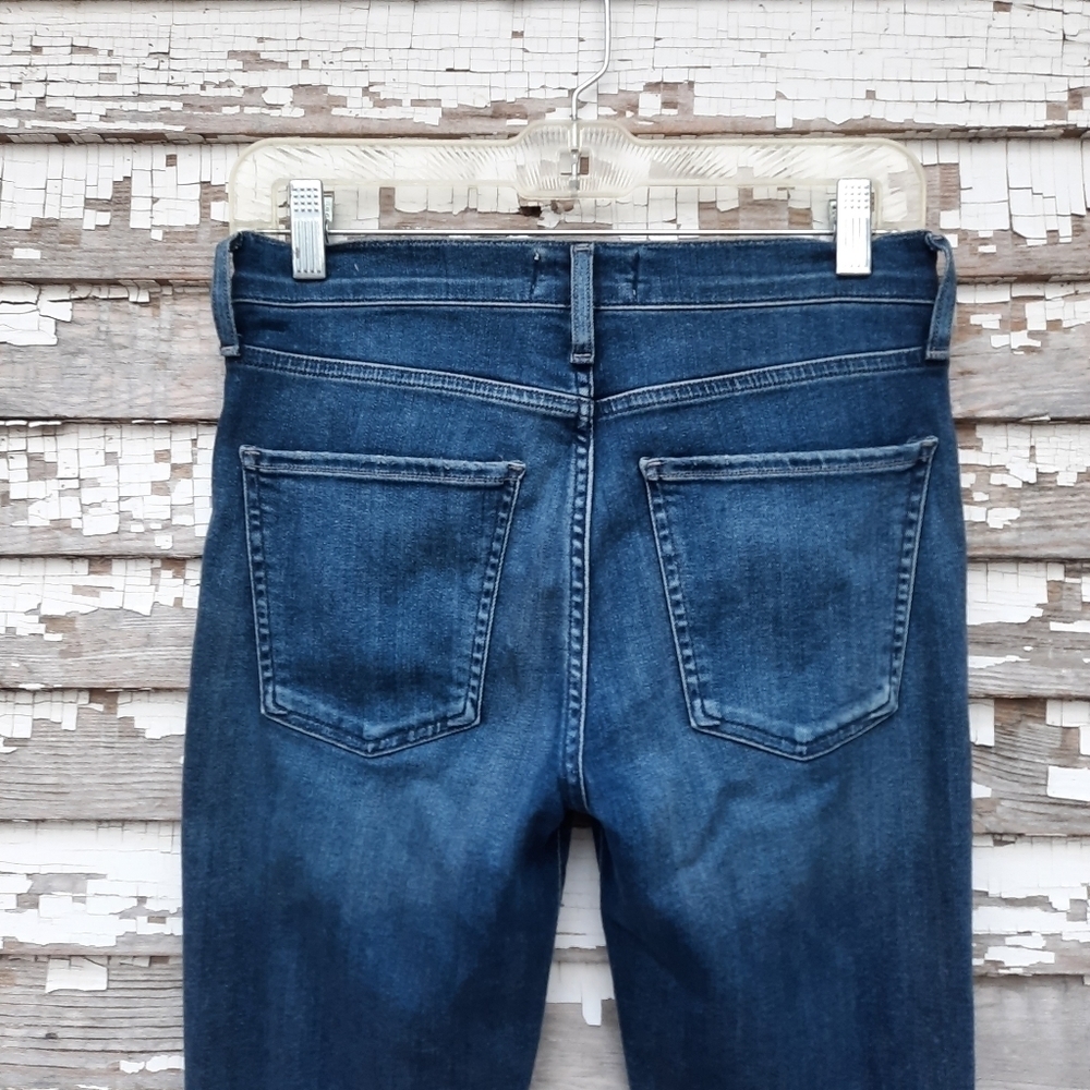 AGOLDE Sophie High Rise Raw Hem Crop Skinny Denim Jean. Style A018-3005 size 27 - Picture 3 of 8
